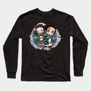 baby nezuko and tanjiro Long Sleeve T-Shirt